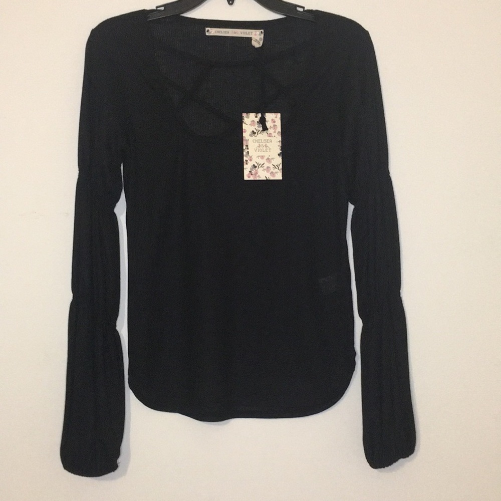 NWT Chelsea & Violet White Nights Jersey Top - Picture 2 of 14